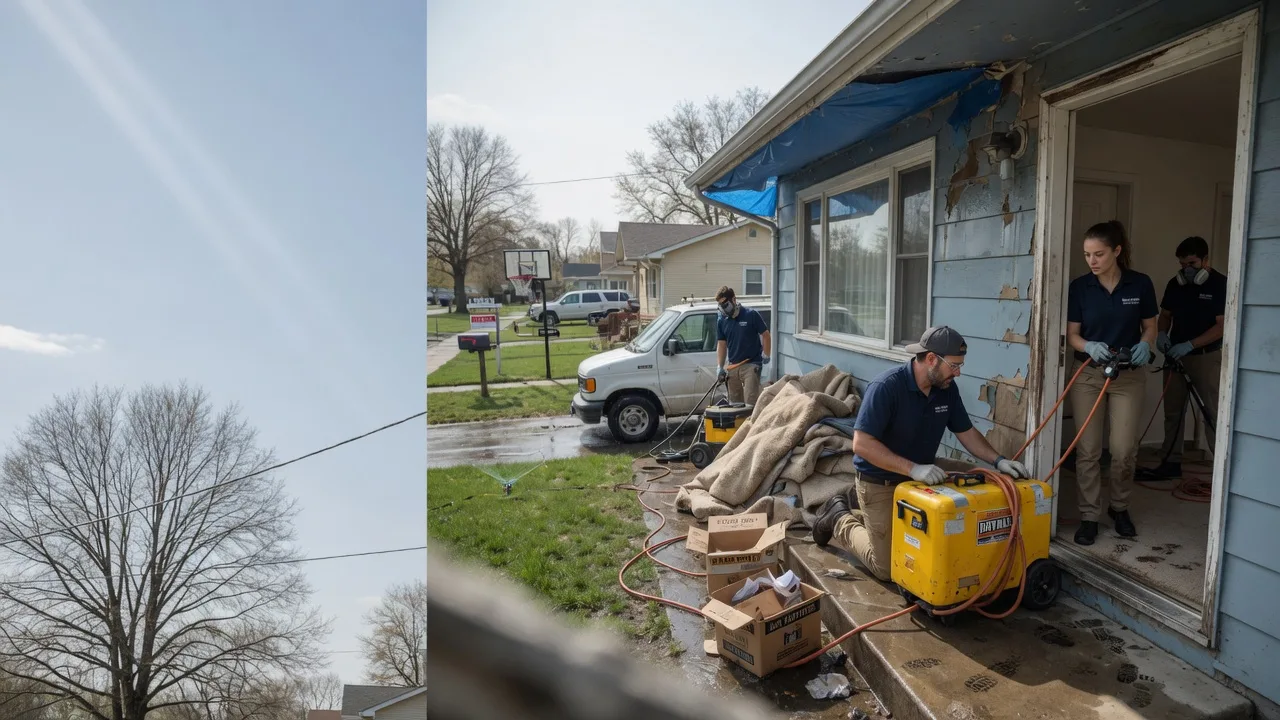 Basement Flood Cleanup in Higginsville, MO near me